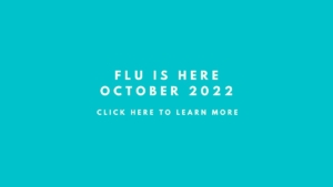 Parish Health Graphic with title Flu is Here October 2022